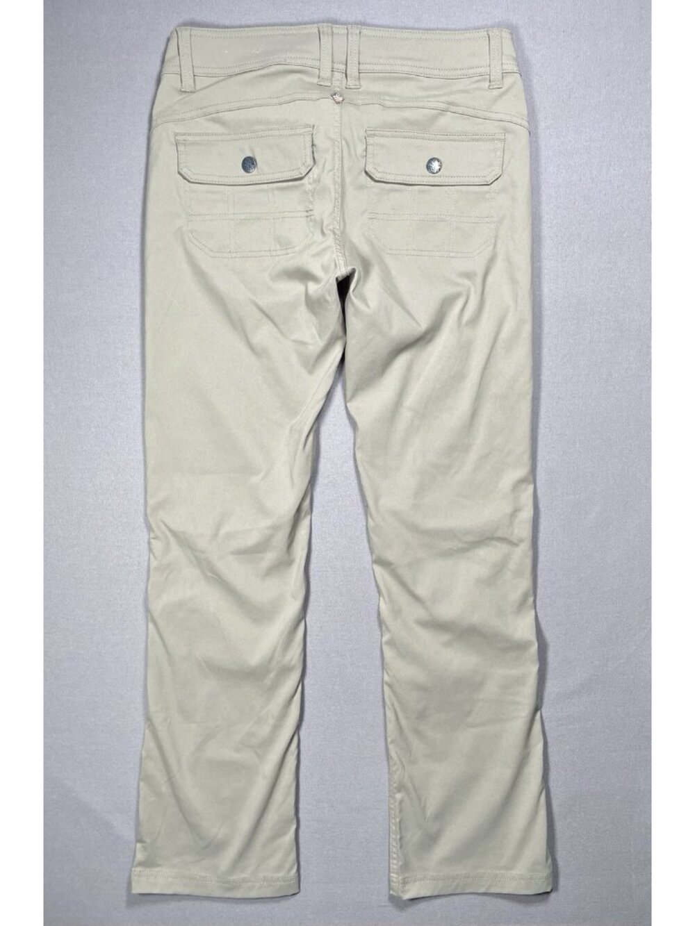 Prana Halle Outdoor Hiking Zion Stretch Roll Up Khaki Pants - Women Size 4 X 32 - Picture 11 of 16
